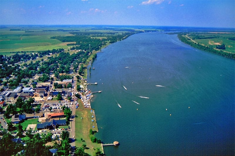 Lake Chicot from above