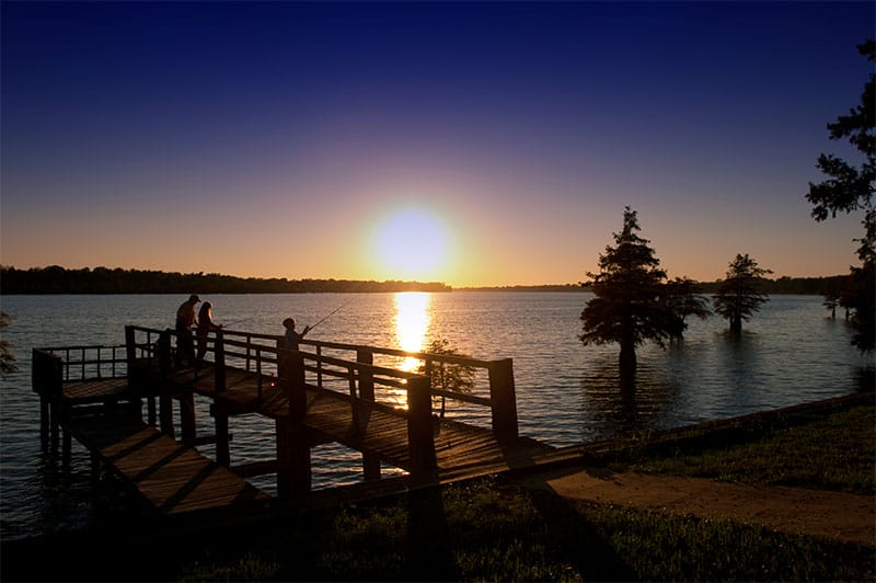 Sunset at Lake Chicot State Park