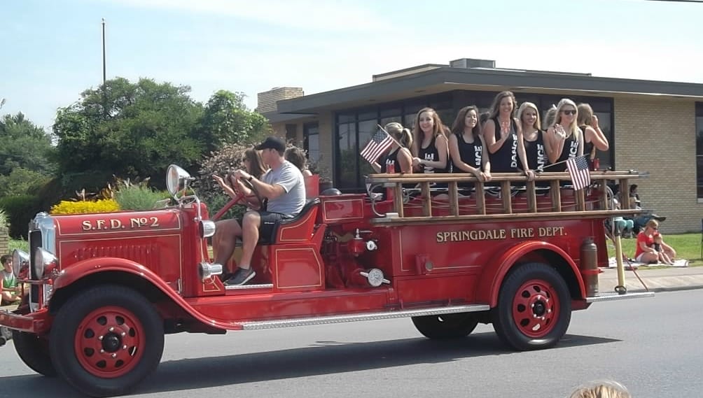 Rodeo of the Ozarks - firetruck parade