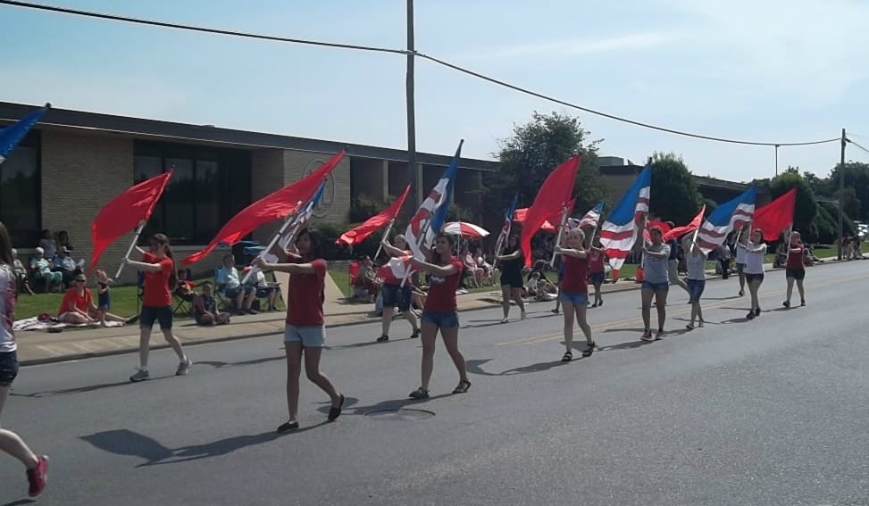 Rodeo of the Ozarks - parade flags