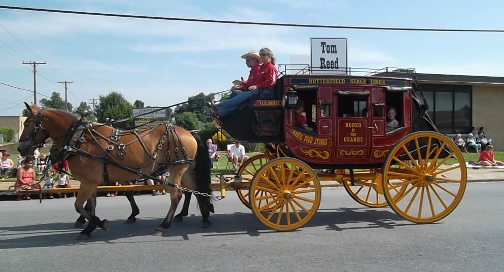 Rodeo of the Ozarks - parade wagon