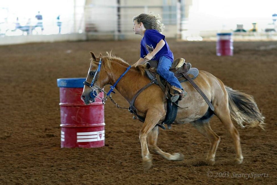 barrell racing White County Fair