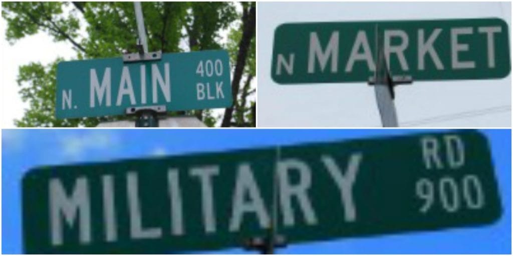 street signs