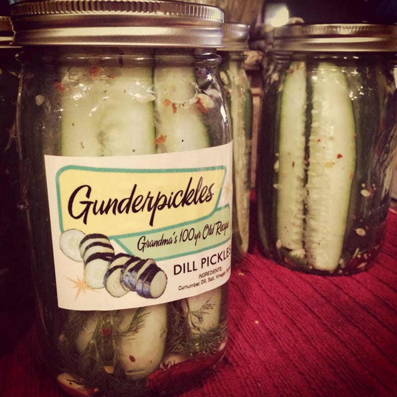 Gunderpickles in a Jar