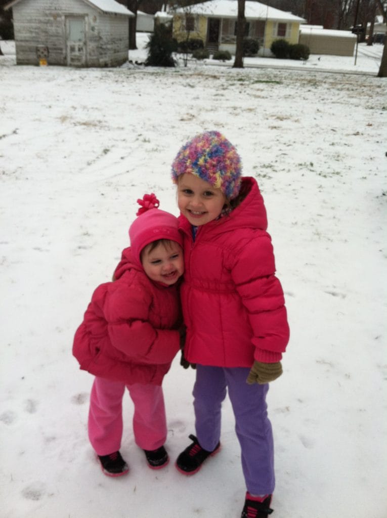 Arkansas Snow Days Little Girls