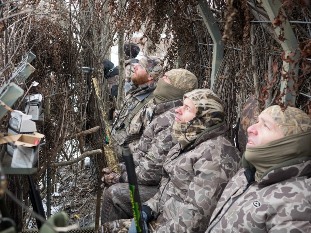 Operation Wounded Warrior Support - group in duck blind