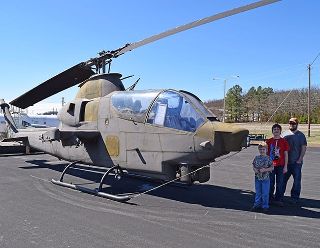 Exploring the helicopters at Arkansas Air and Military Museum