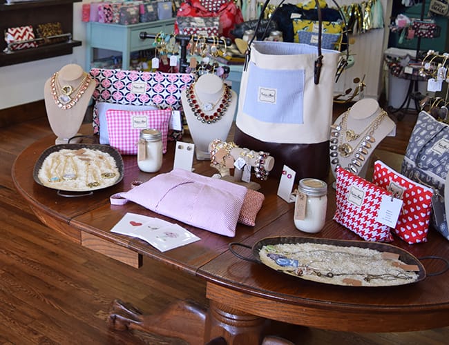 Handmade Jewelry and Totes at Valere Rene in Downtown Rogers