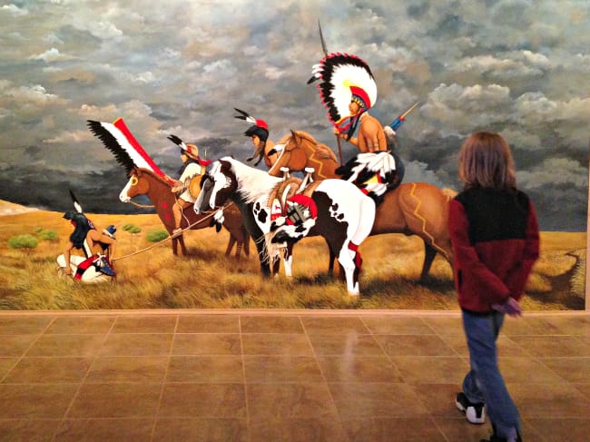 native american mural