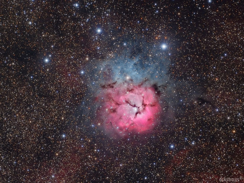 Star Gazing in Arkansas Trifid Nebula Only in Arkansas