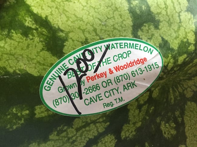 cave city watermelon sticker