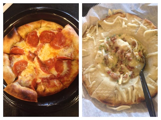 Bread Bowl of Potato Soup and Pizza at the Portico Pizza Kitchen