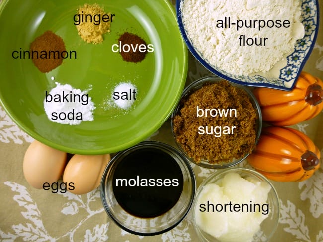 FS Nov Chewy gingersnaps ingredients