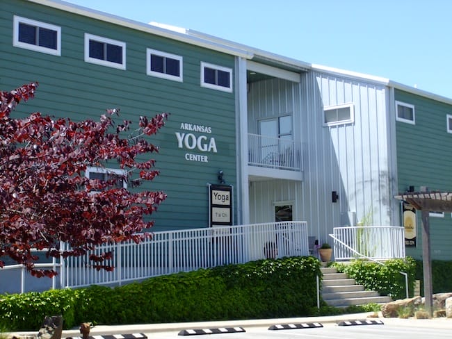 Exterior of Arkansas Yoga Center Fayetteville