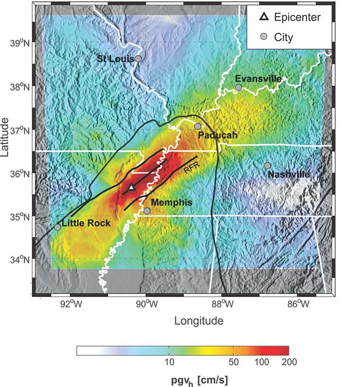 USGS 1812 New Madrid Simulation