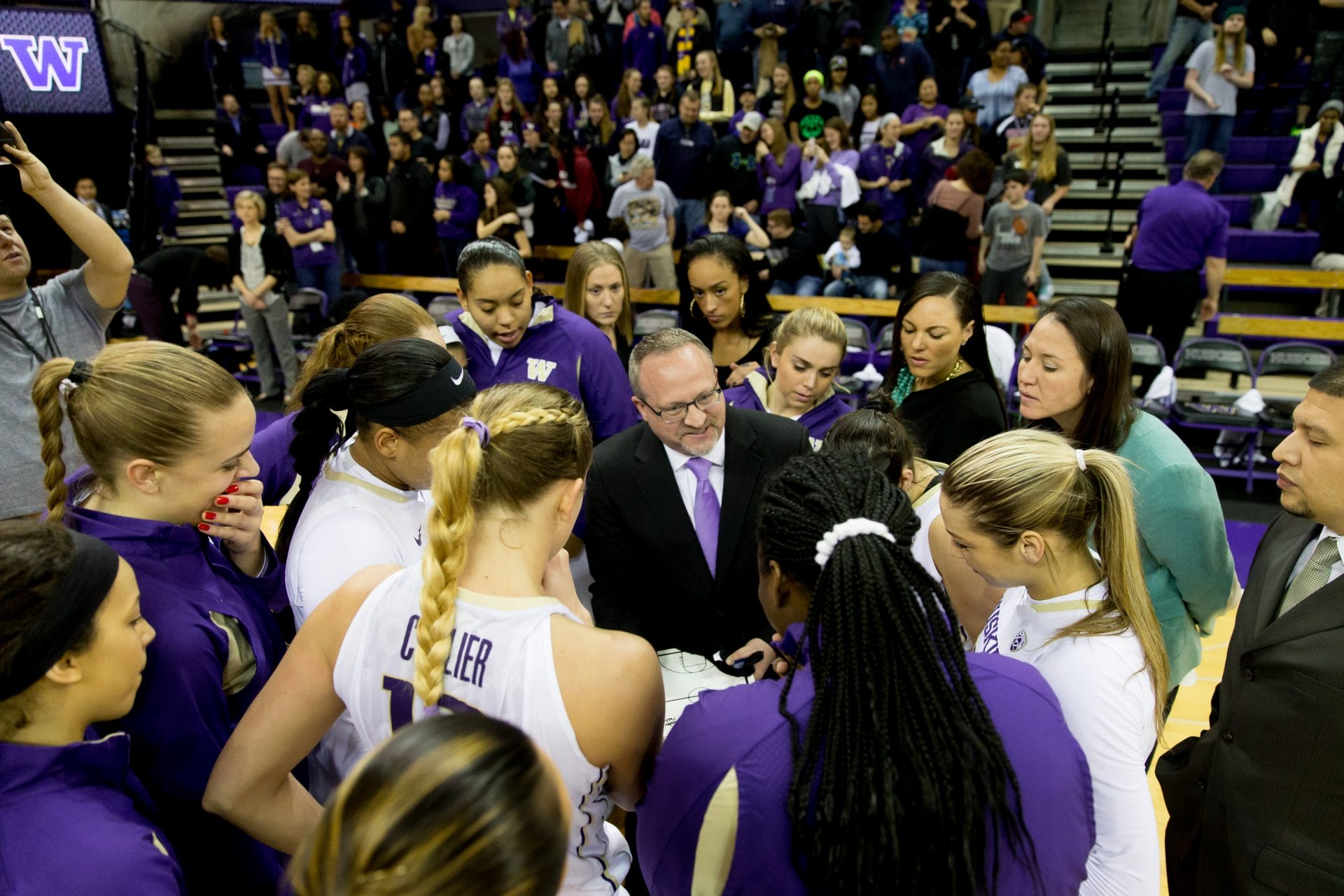 University of Washington women's basketball team plays Washington State University