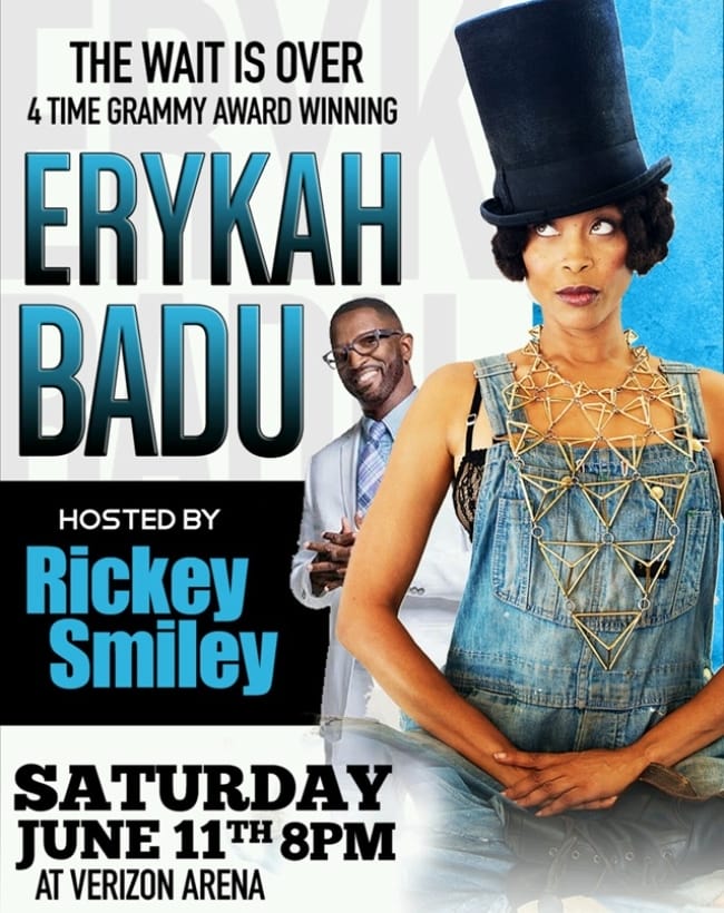 Erykah Badu and Rickey Smiley