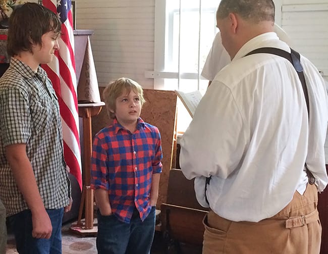 Experiencing a spelling bee in a one-room schoolhouse