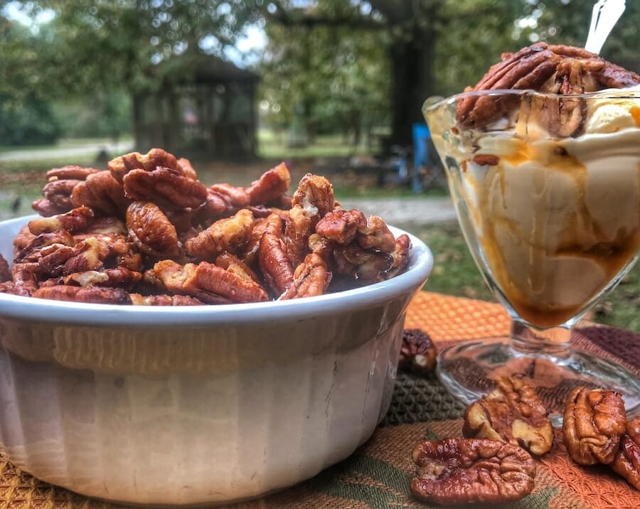 Maple Roasted Pecans