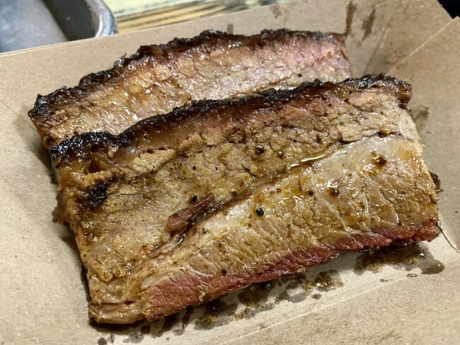 Reid's Hometown Barbecue in Booneville, Arkansas - brisket