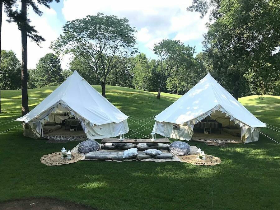 Camping in Luxurious Bell Tents Across Arkansas