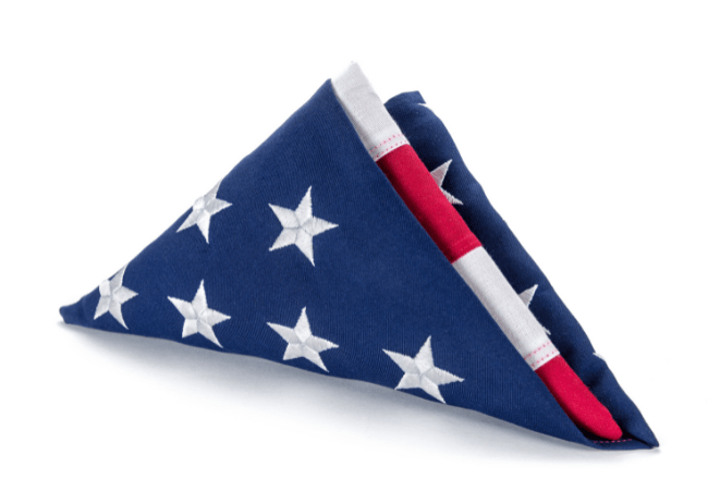 Flag Etiquette: American Flag Folded