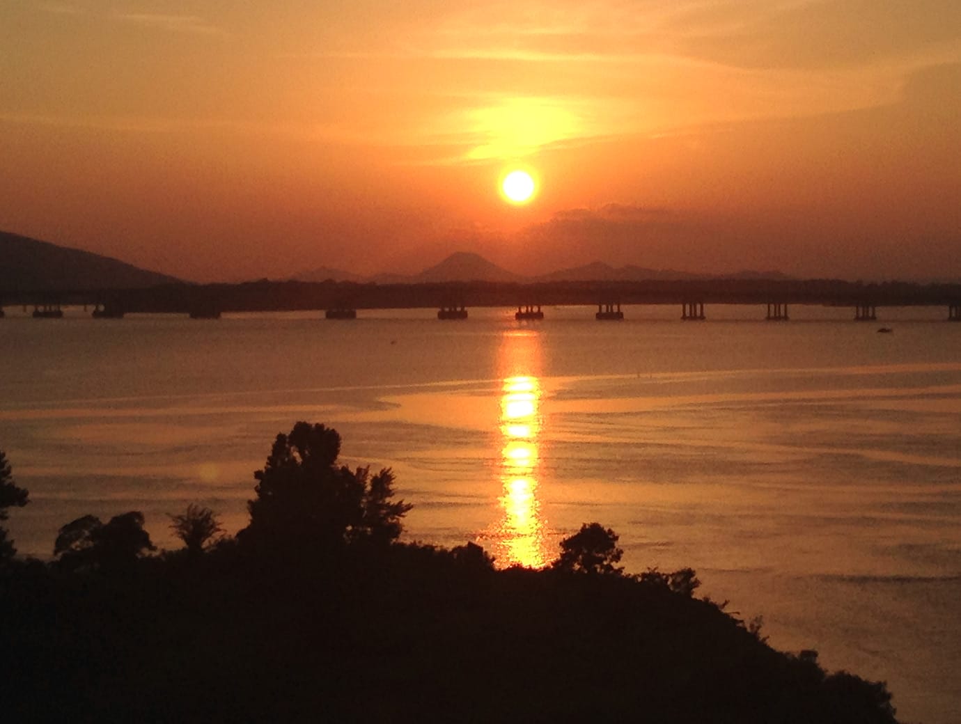 Sunset Over the Arkansas River