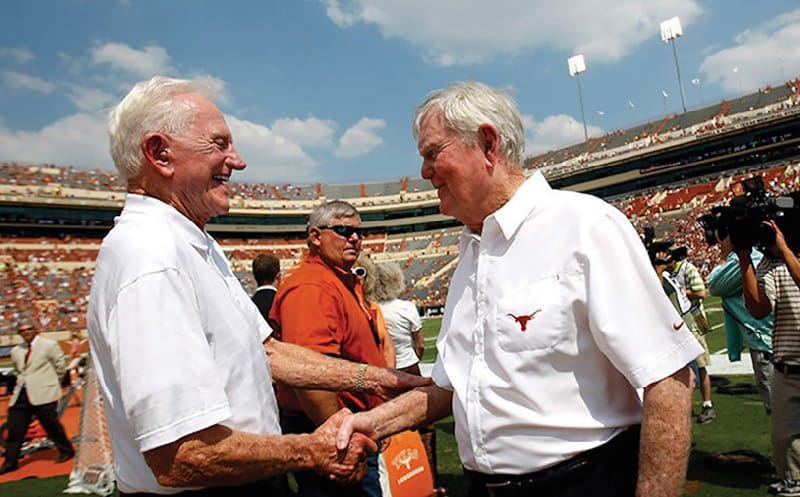 Coach Frank Broyles and Coach Darrell Royal