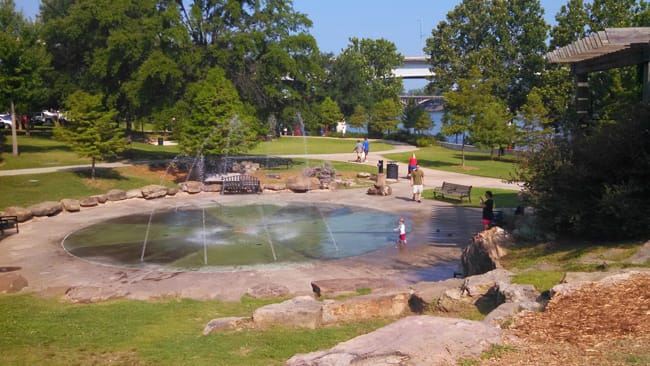 bike trail playground, Trail of Two Cities