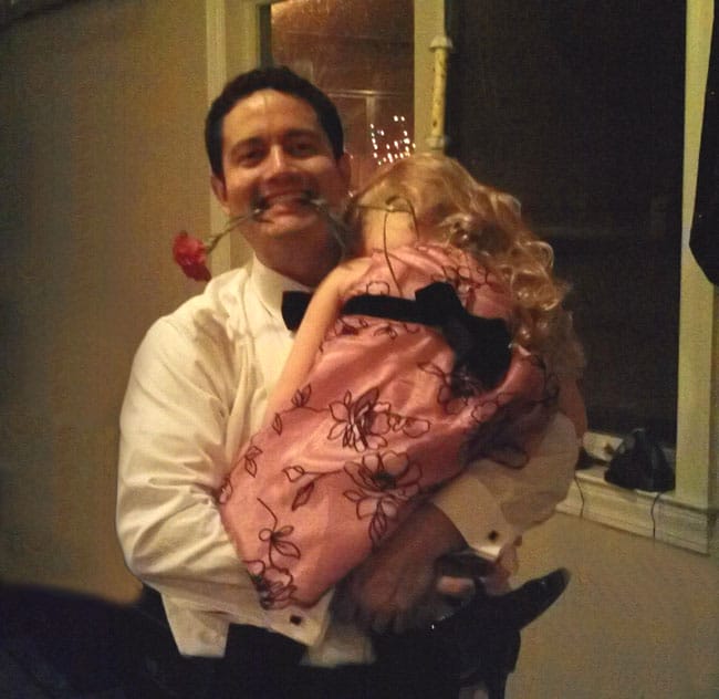 Worn out Sugar Plum Fairy and dad