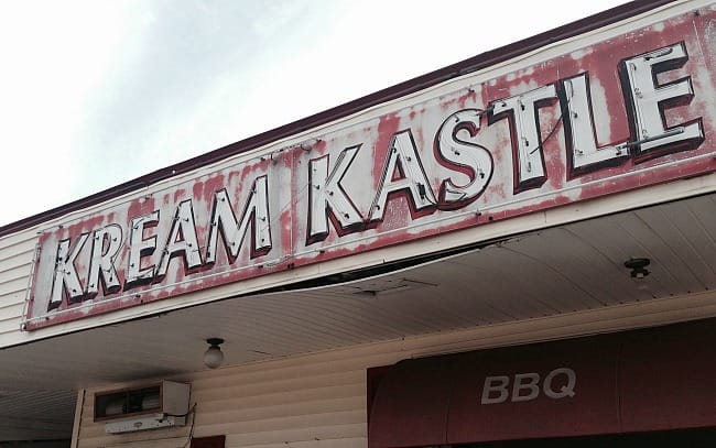 Kream Kastle sign
