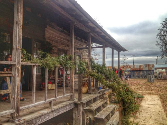 Christmas front porch