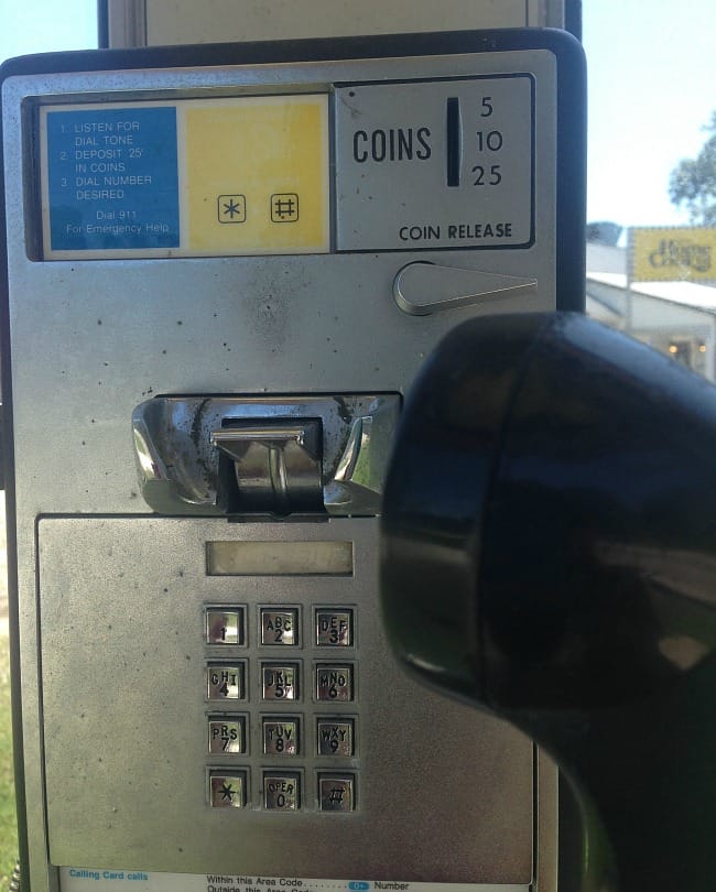 Inside the Prairie Grove Phone Booth