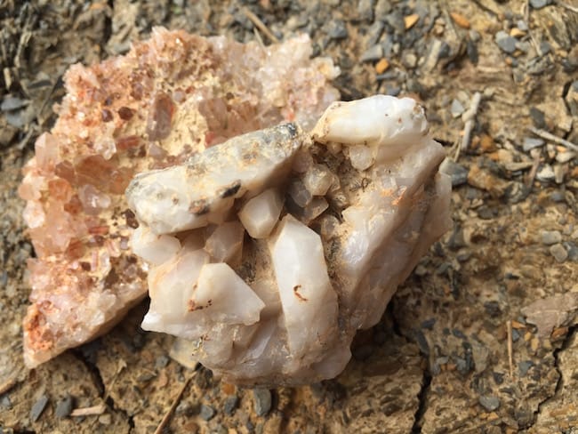 Digging crystals in Arkansas