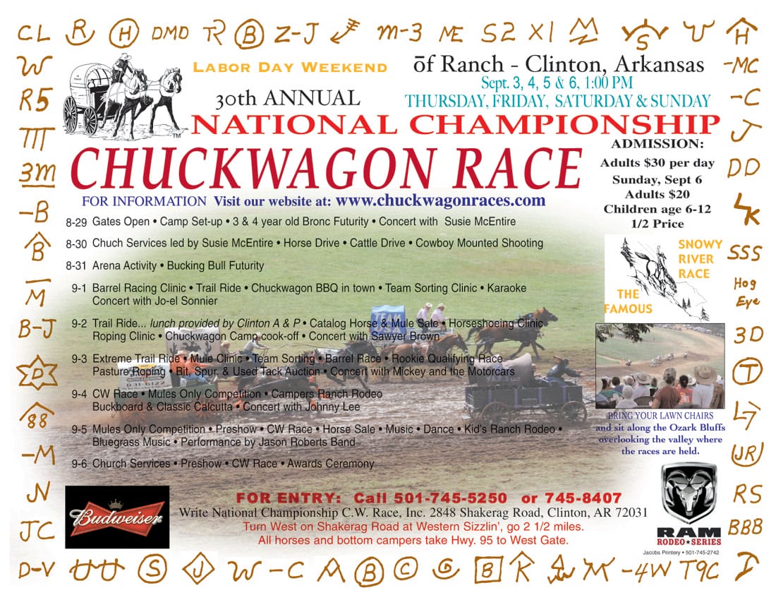 30th Annual National Chuckwagon Races Happening in Clinton Only In