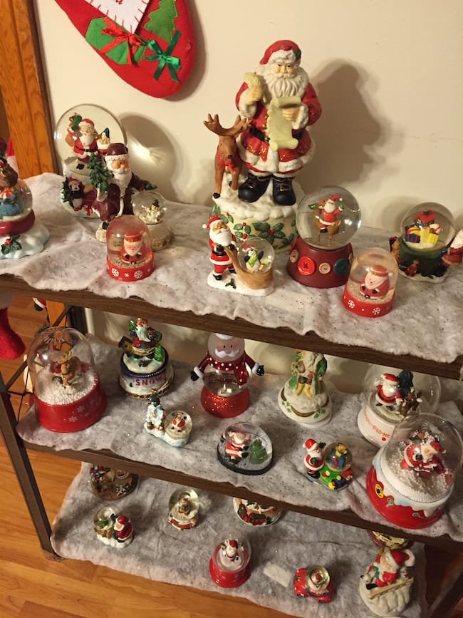 Santa Lady Snow Globes