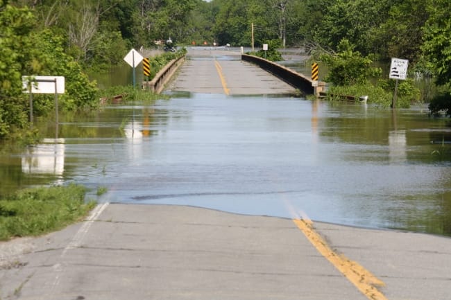flooded highway