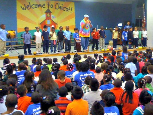 Papa Rap School Visit