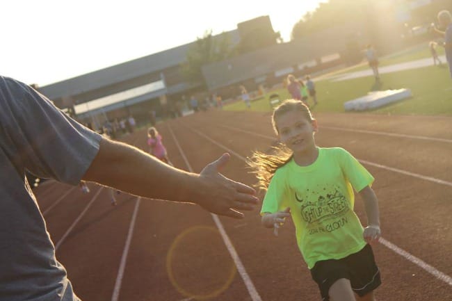 high five running