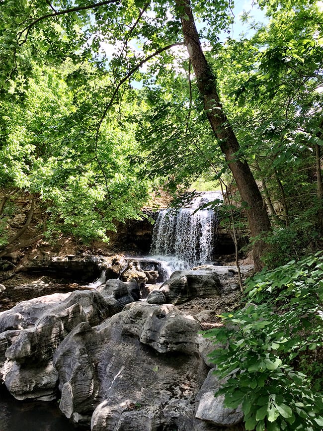 Waterfall on Tanyard Creek Nature Trail