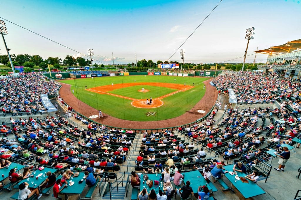 During a baseball game between the NWA Naturals and the Frisco RoughRiders on July 4, 2016. (Alan Jamison, NWA Naturals)