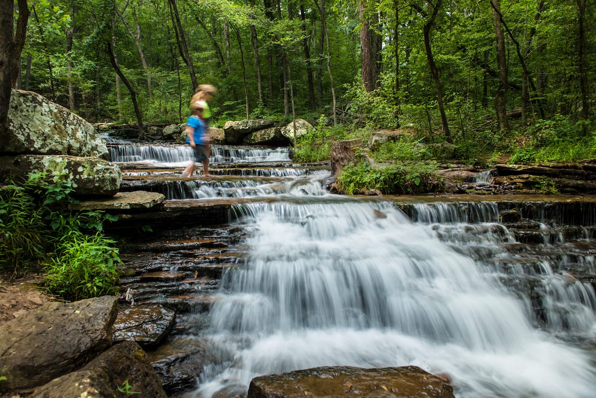 Collins Creek And Bridal Veil Falls Heber Springs Only In Arkansas   Collins Creek Heber Springs 