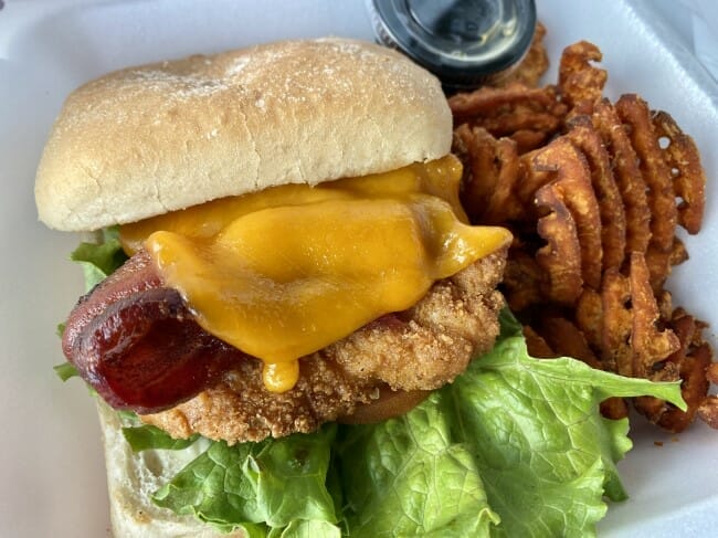 L’Attitude Bistro clicken sandwich in Clinton, Arkansas