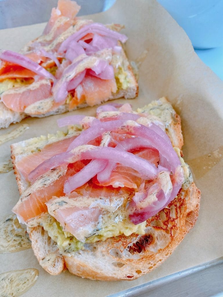 Basecamp Coffee Co. salmon avocado toast