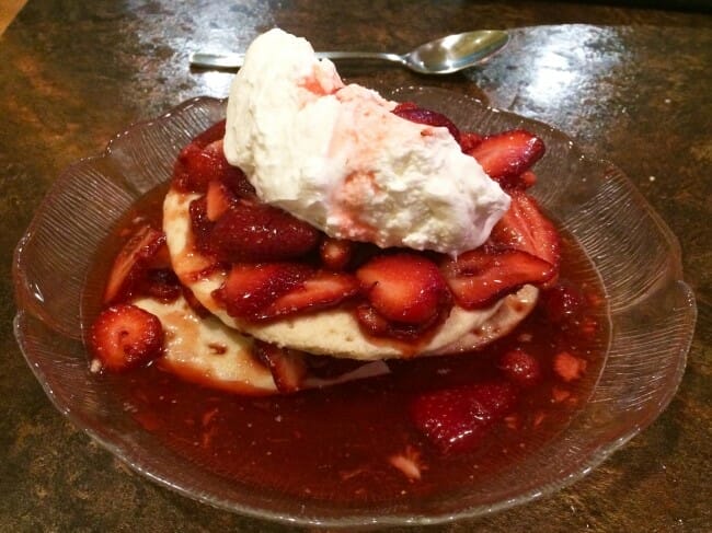 Strawberry Desserts - strawberry shortcake from Trio's