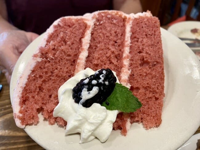 Blue Heaven Strawberry cake