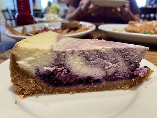 Blue Heaven blueberry cheesecake