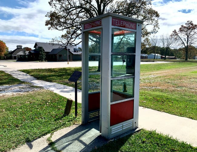 National Register of Historic Places - Phone Booth in Prairie Grove