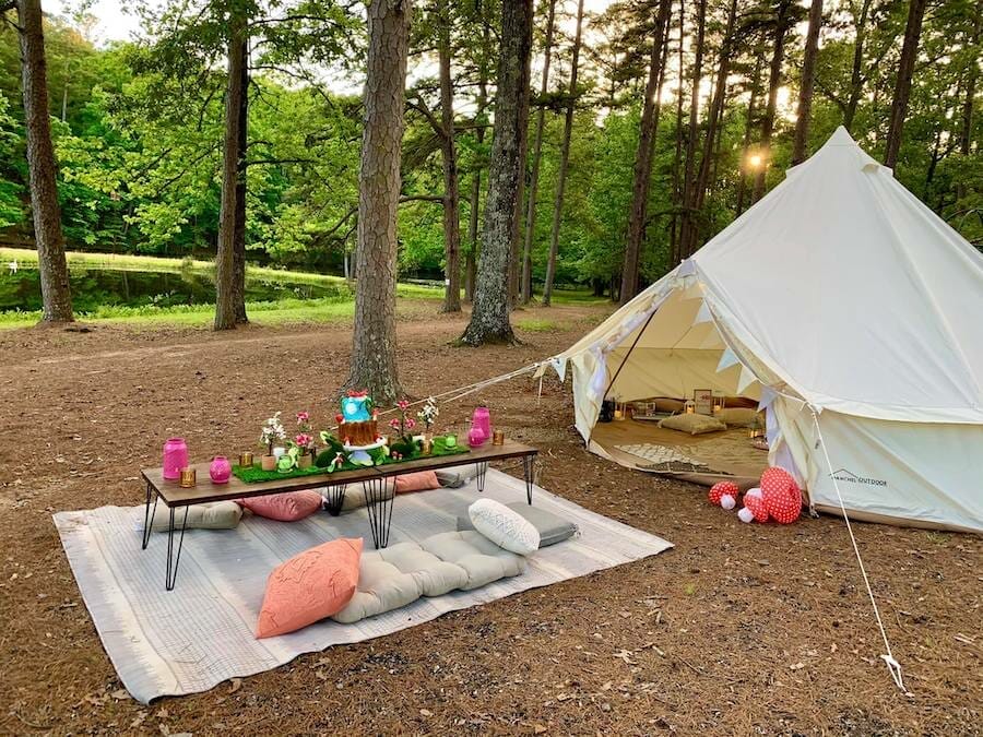 Camping in Luxurious Bell Tents Across Arkansas