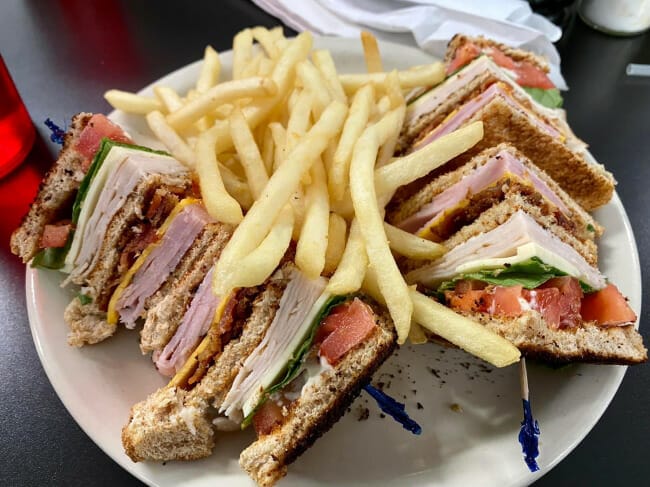 Hidden Gem Restaurants in Little Rock - Rosie's Pot & Kettle club sandwich